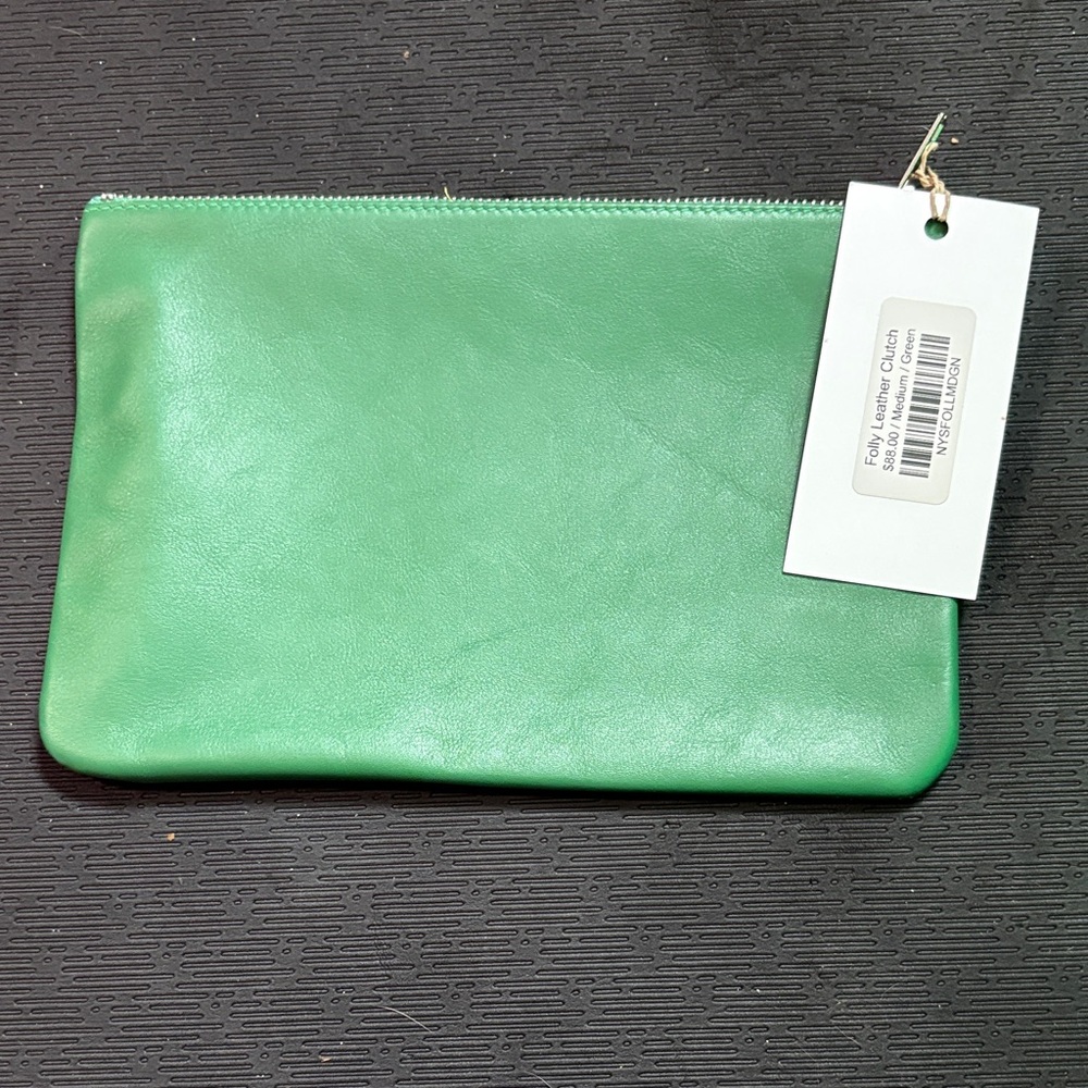 Eleish Van Breems Folly Green Leather Clutch - Picture 3 of 4